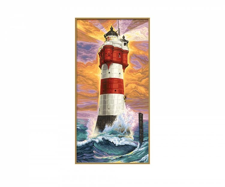 Produktbild: Schipper Malen nach Zahlen: Leuchtturm Roter Sand, 40x80 cm