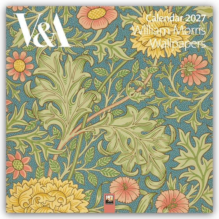 Produktbild: William Morris Wallpapers &ndash; Tapetendesign 2027 &ndash; Original Flame Tree Publishing-Kalender [Kalender]