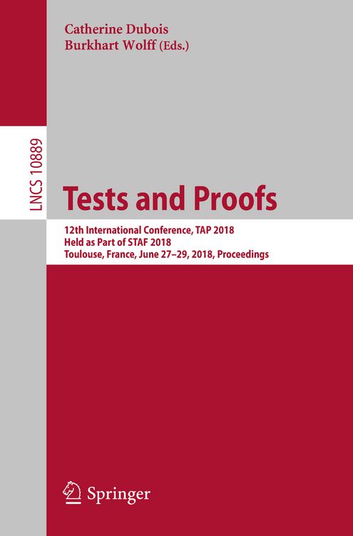 Produktbild: Tests and Proofs