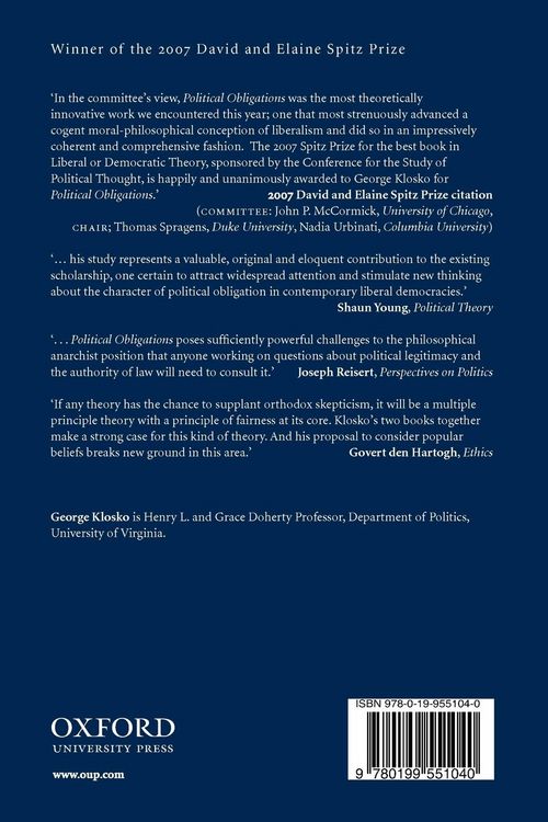 Produktbild: Political Obligations