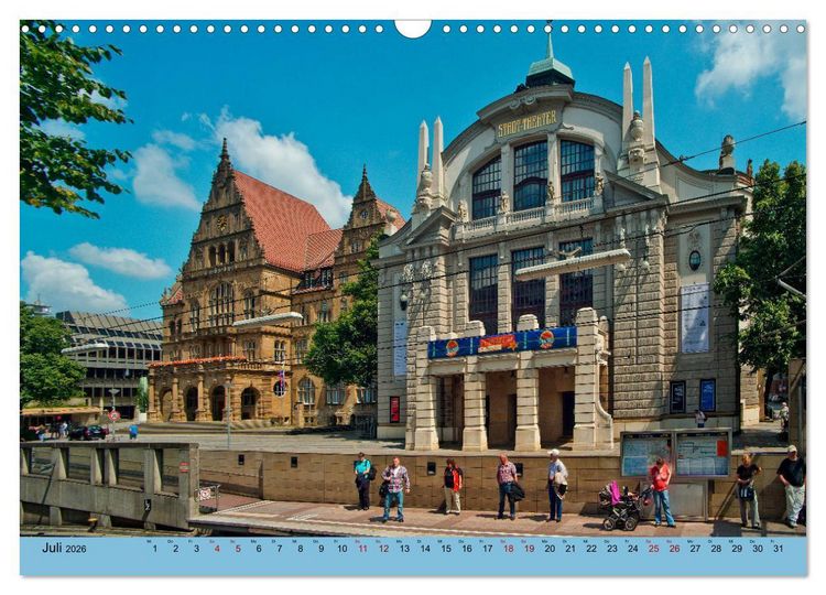 Produktbild: Bielefeld - Die freundliche Stadt am Teutoburger Wald (Wandkalender 2026 DIN A3 quer), CALVENDO Monatskalender