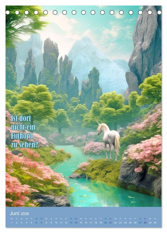Produktbild: Luca und die wundersame Flasche (Tischkalender 2026 DIN A5 hoch), CALVENDO Monatskalender