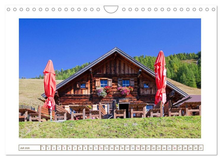 Produktbild: Idyllische Almh&uuml;tten (Wandkalender 2026 DIN A4 quer), CALVENDO Monatskalender