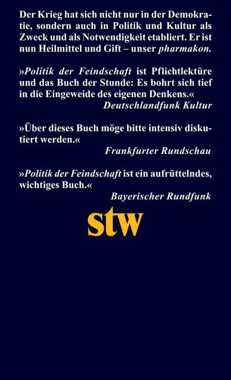 Produktbild: Politik der Feindschaft