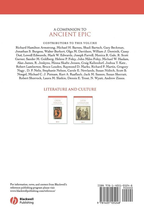 Produktbild: Companion to Ancient Epic