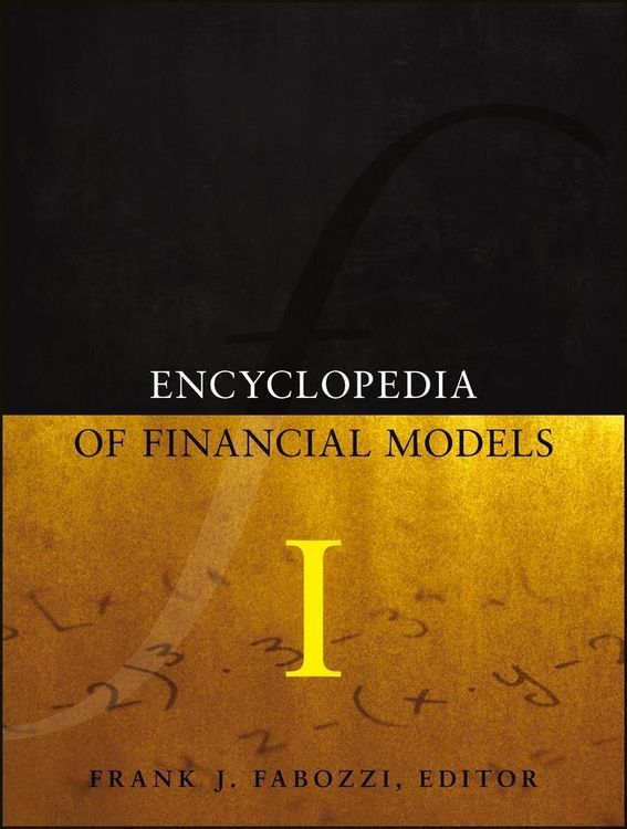 Produktbild: Encyclopedia of Financial Models, Volume I