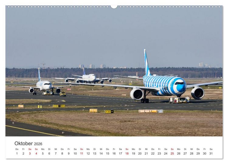 Produktbild: Frankfurt Airport - EDDF (Wandkalender 2026 DIN A2 quer), CALVENDO Monatskalender