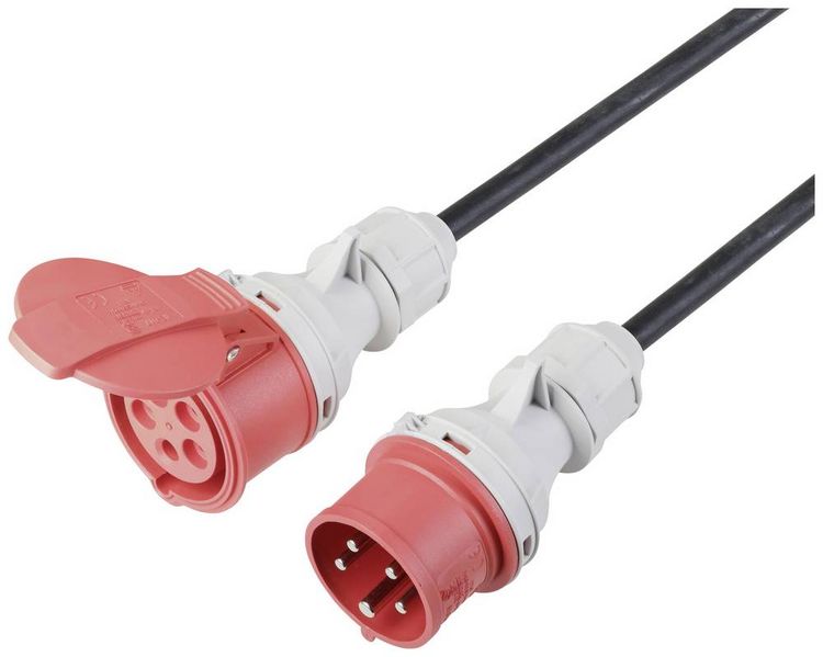 Produktbild: Sygonix SY-5245022 Strom Verl&auml;ngerungskabel 16 A Schwarz 25 m H07RN-F 5G 1,5 mm&sup2; witterungsbest&auml;ndig, f&uuml;r Au&szlig;enbereich geeignet