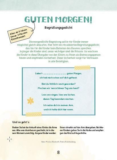 Produktbild: Die sch&ouml;nsten Rituale f&uuml;r Krippenkinder