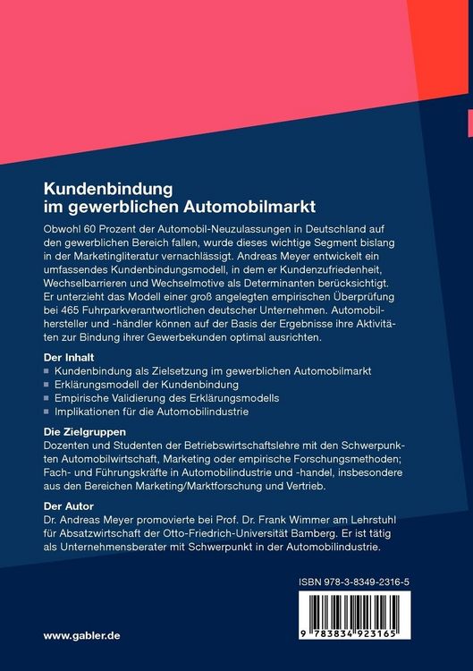 Produktbild: Kundenbindung im gewerblichen Automobilmarkt