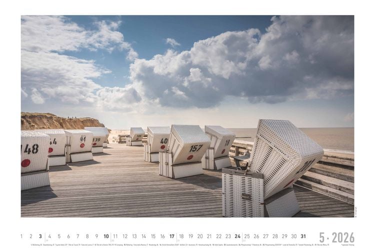 Produktbild: Seeblick 2026 - Bildkalender quer 49,5x33 cm - Sea View - die schönsten Strandbilder - Landschaftskalender - Wandkalender - Wandplaner