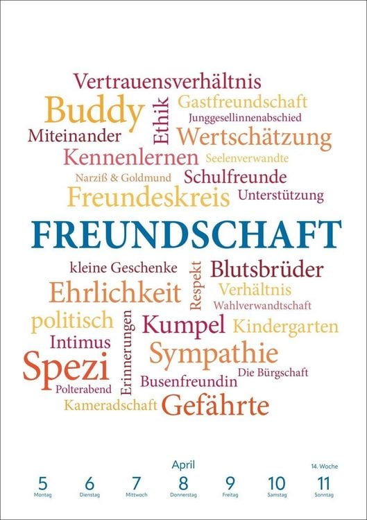 Produktbild: Was uns bewegt Wochen-Kulturkalender 2027 - Mit Worten auf Gedankenreise