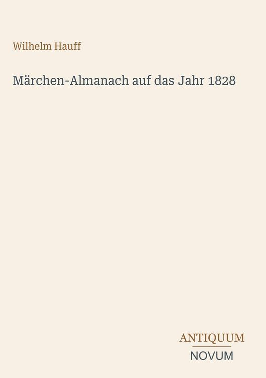 Produktbild: M&auml;rchen-Almanach auf das Jahr 1828