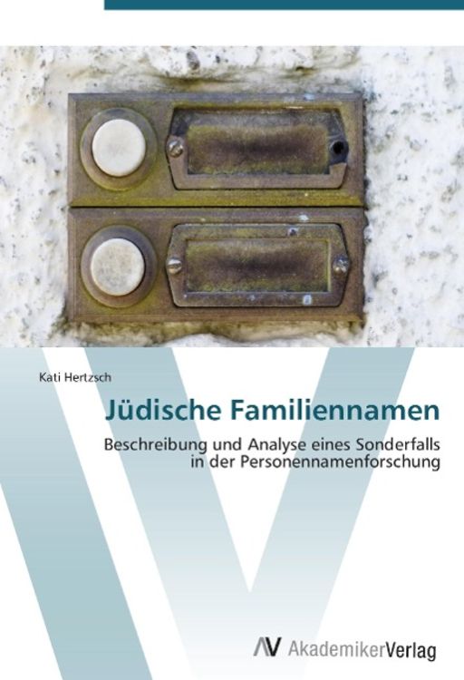Produktbild: Hertzsch, K: J&uuml;dische Familiennamen