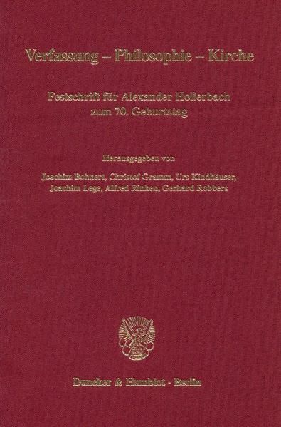 Produktbild: Verfassung - Philosophie - Kirche.