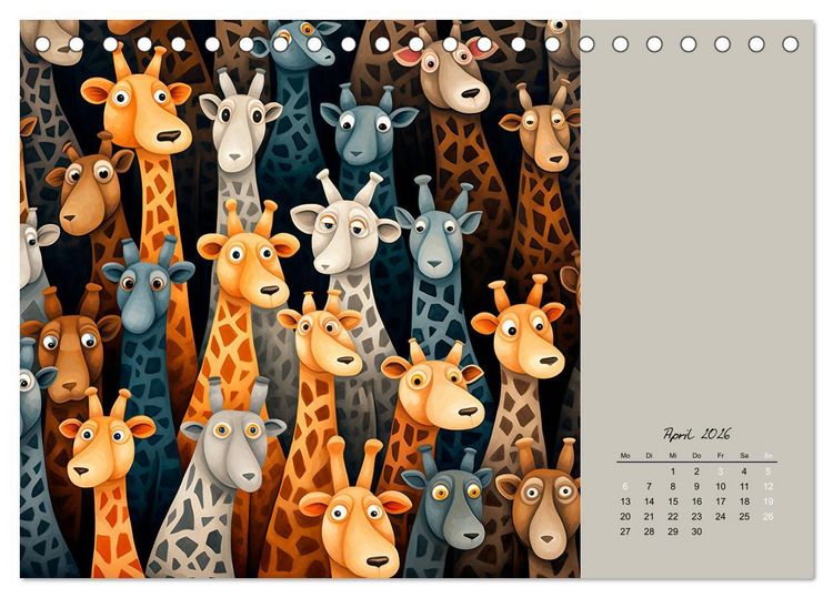Produktbild: Tierisches Gewimmel (Tischkalender 2026 DIN A5 quer), CALVENDO Monatskalender