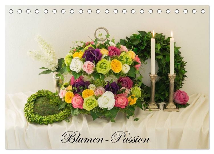 Produktbild: Blumen-Passion (Tischkalender 2026 DIN A5 quer), CALVENDO Monatskalender