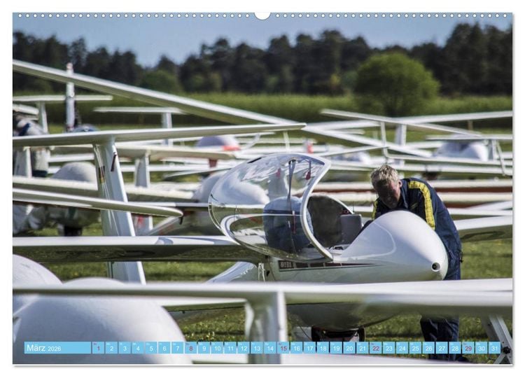 Produktbild: Segelflug - Den Traum vom Fliegen erf&uuml;llen (hochwertiger Premium Wandkalender 2026 DIN A2 quer), Kunstdruck in Hochglanz