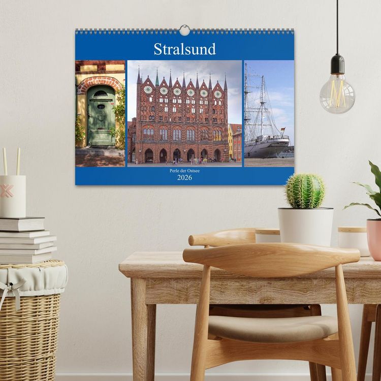 Produktbild: Stralsund - Perle der Ostsee (Wandkalender 2026 DIN A3 quer), CALVENDO Monatskalender