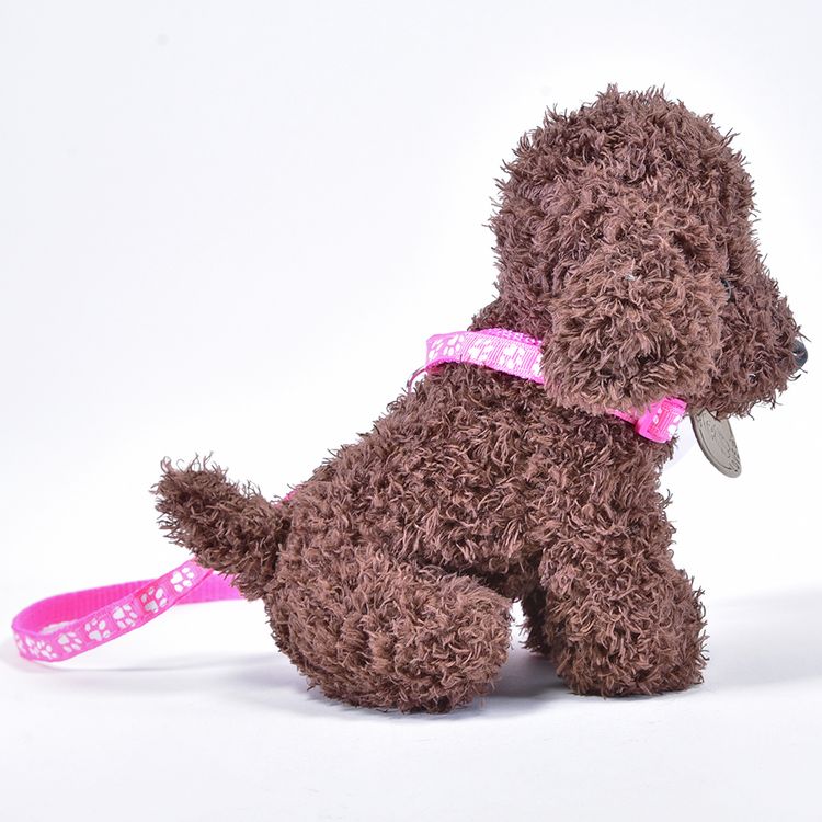 Produktbild: Pl&uuml;schHund Pudel braun Paloma mit Leine