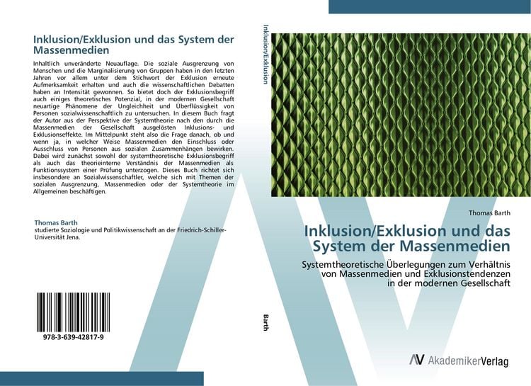 Produktbild: Inklusion/Exklusion und das System der Massenmedien
