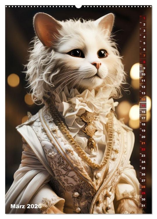 Produktbild: Stylische Katzen (hochwertiger Premium Wandkalender 2026 DIN A2 hoch), Kunstdruck in Hochglanz