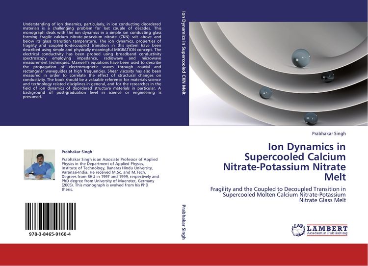 Produktbild: Ion Dynamics in Supercooled Calcium Nitrate-Potassium Nitrate Melt