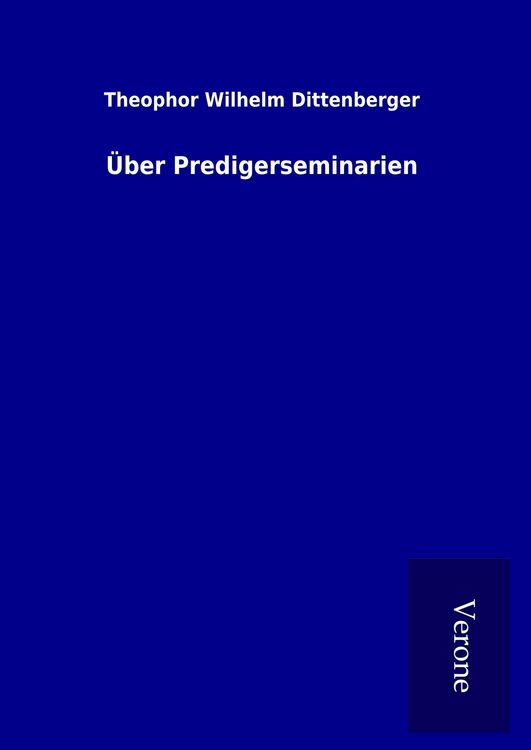 Produktbild: &Uuml;ber Predigerseminarien