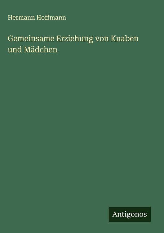 Produktbild: Gemeinsame Erziehung von Knaben und M&auml;dchen