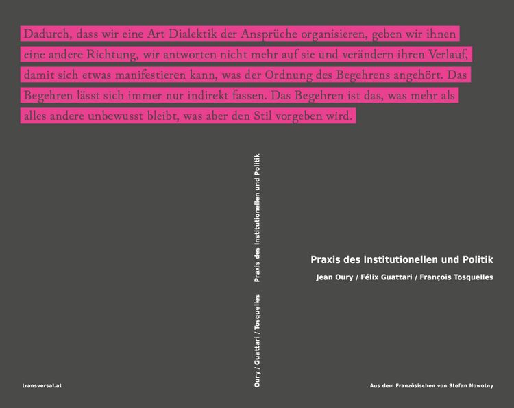 Produktbild: Praxis des Institutionellen und Politik