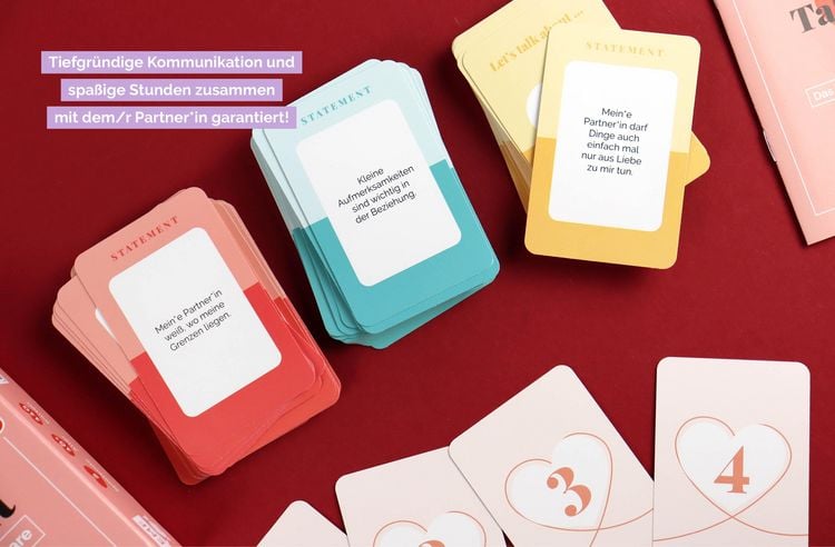 Produktbild: Kartenspiel: Talk about - Das Kommunikationsspiel für Paare