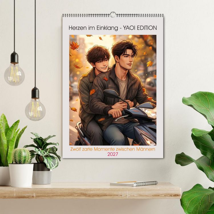 Produktbild: Herzen im Einklang - YAOI EDITION (Wandkalender 2027 DIN A2 hoch), CALVENDO Monatskalender