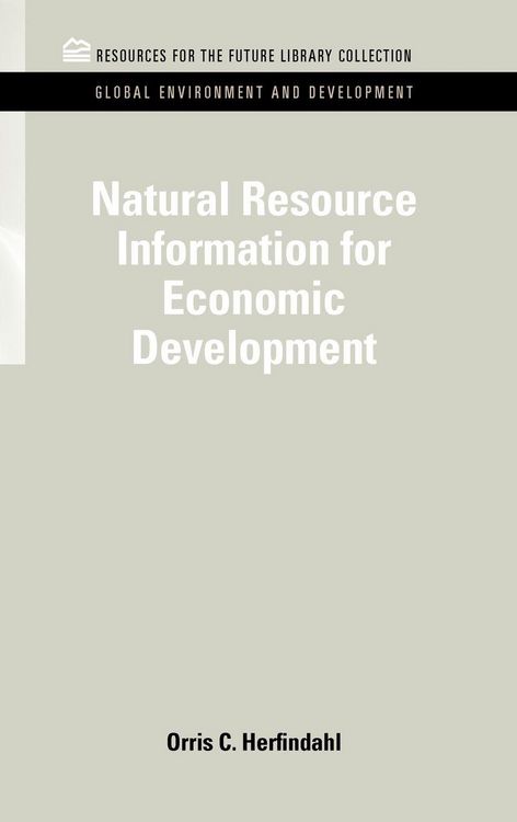 Produktbild: Natural Resource Information for Economic Development