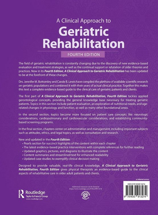 Produktbild: A Clinical Approach to Geriatric Rehabilitation