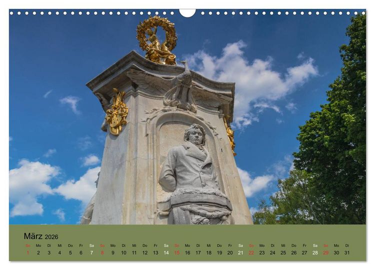 Produktbild: Gro&szlig;er Tiergarten Berlin - Von Dichtern und Komponisten (Wandkalender 2026 DIN A3 quer), CALVENDO Monatskalender