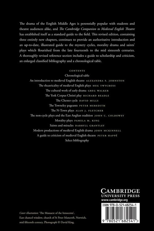 Produktbild: The Cambridge Companion to Medieval English Theatre