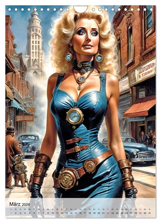 Produktbild: Ladies mit Steampunk-Flair (Wandkalender 2026 DIN A4 hoch), CALVENDO Monatskalender