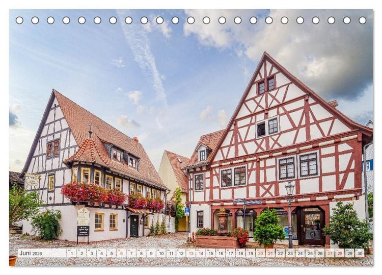 Produktbild: Michelstadt Impressionen (Tischkalender 2026 DIN A5 quer), CALVENDO Monatskalender