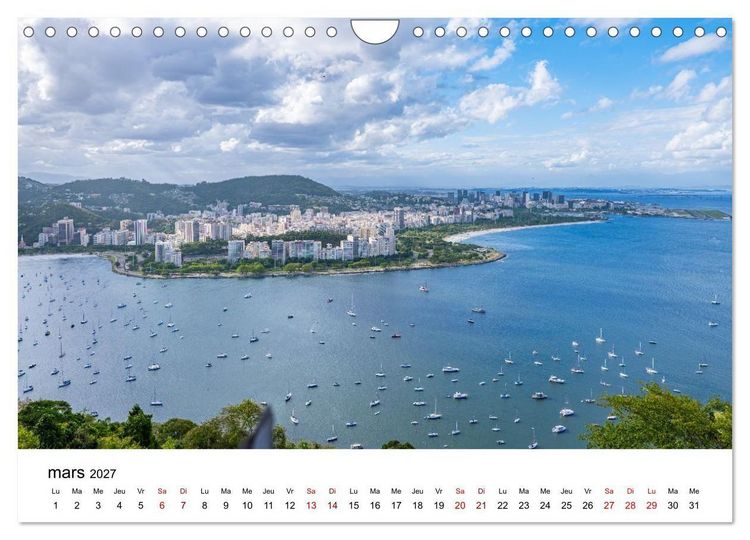 Produktbild: RIO DE JANEIRO Contrastes. Couleurs. Lumi&egrave;re. (Calendrier mural 2027 DIN A4 vertical), CALVENDO calendrier mensuel
