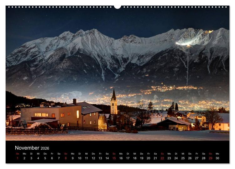 Produktbild: Innsbruck - Capital of the Alps (hochwertiger Premium Wandkalender 2026 DIN A2 quer), Kunstdruck in Hochglanz