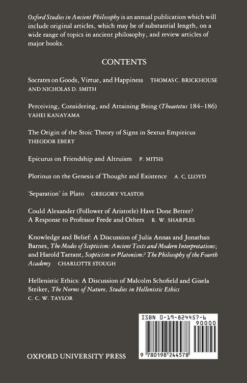 Produktbild: Oxford Studies in Ancient Philosophy