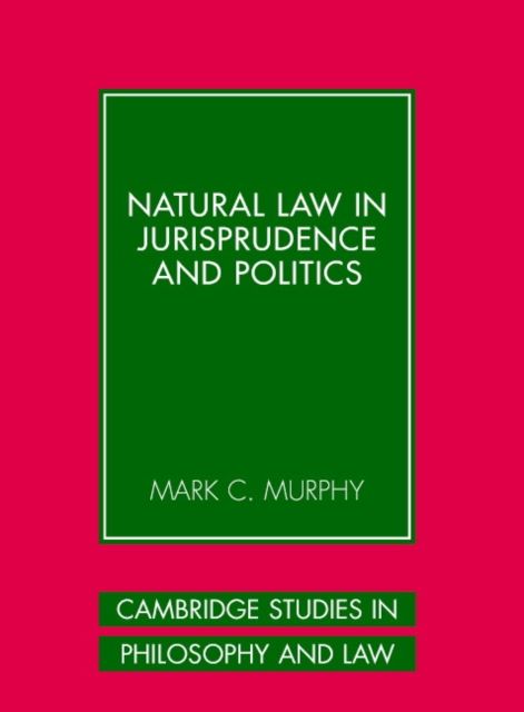 Produktbild: Natural Law in Jurisprudence and Politics