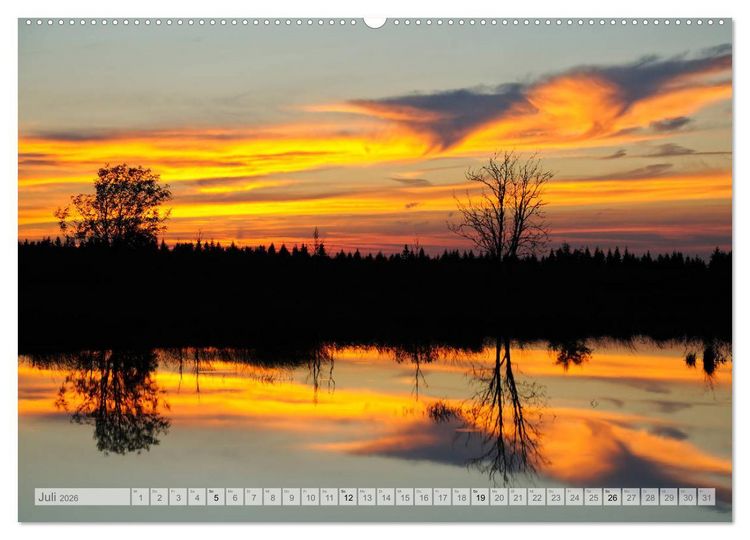 Produktbild: Moore und B&auml;che in Eifel und Ardennen (Wandkalender 2026 DIN A2 quer), CALVENDO Monatskalender