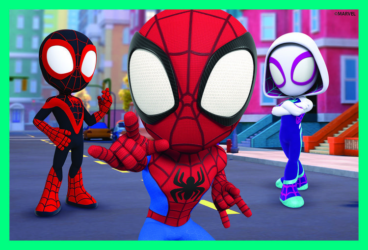 Produktbild: W&uuml;rfelpuzzle Marvel Spidey und seine Super-Freunde 6 Teile