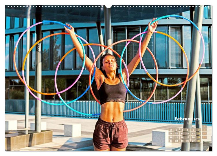 Produktbild: Hula-Hoop: Spa&szlig;, Sport und Fitness mit Hula Hoop Reifen (Wandkalender 2026 DIN A2 quer), CALVENDO Monatskalender