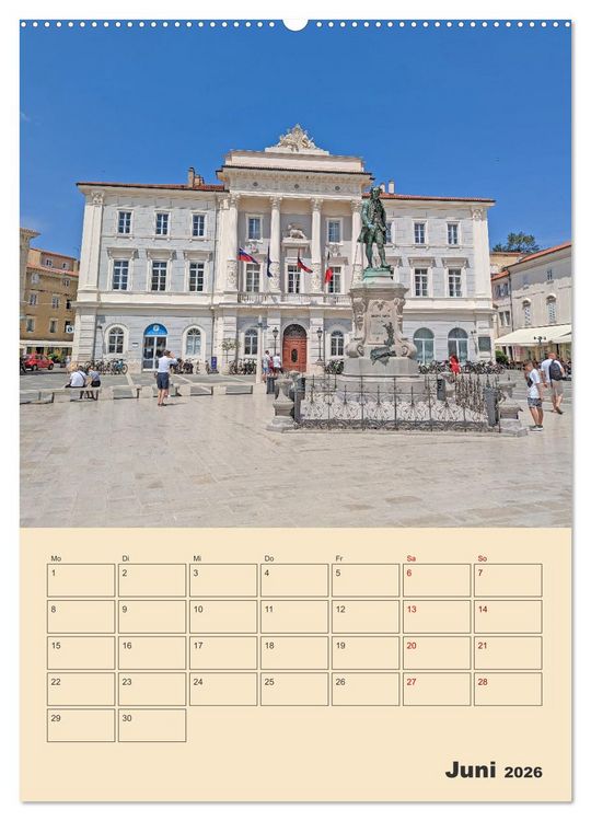 Produktbild: Piran, Sloweniens Perle am Mittelmeer (Wandkalender 2026 DIN A2 hoch), CALVENDO Monatskalender