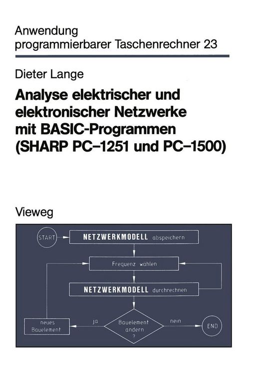 Produktbild: Analyse elektrischer und elektronischer Netzwerke mit BASIC-Programmen (SHARP PC-1251 und PC-1500)