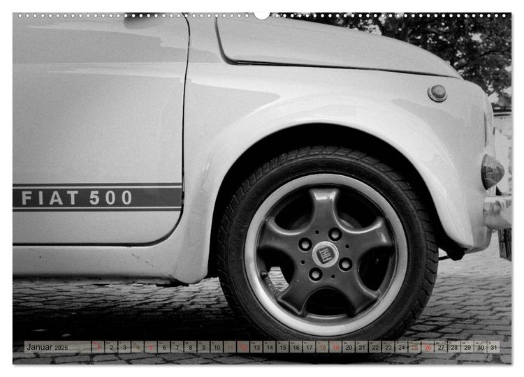 Produktbild: il Cinquecento - Details im Fokus - im Look eines legend&auml;ren Analogfilms (hochwertiger Premium Wandkalender 2025 DIN A2 quer), Kunstdruck in Hochglanz