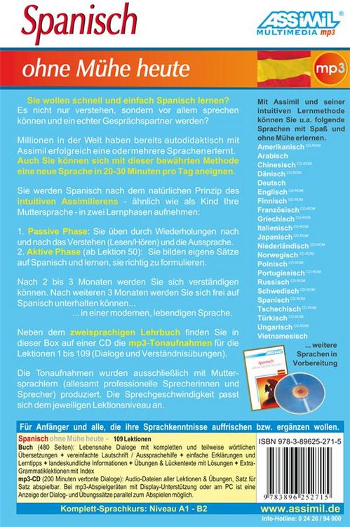 Produktbild: Assimil Spanisch ohne M&uuml;he heute
