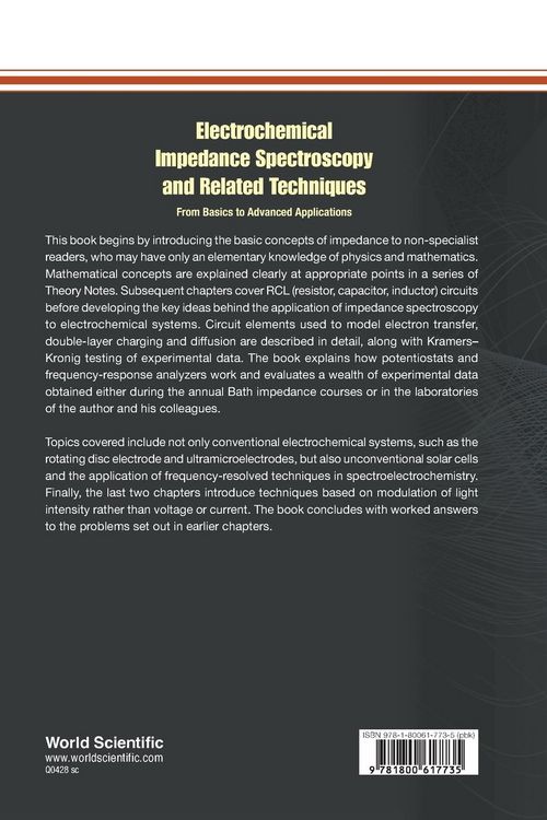 Produktbild: Electrochemical Impedance Spectroscopy & Related Techniques